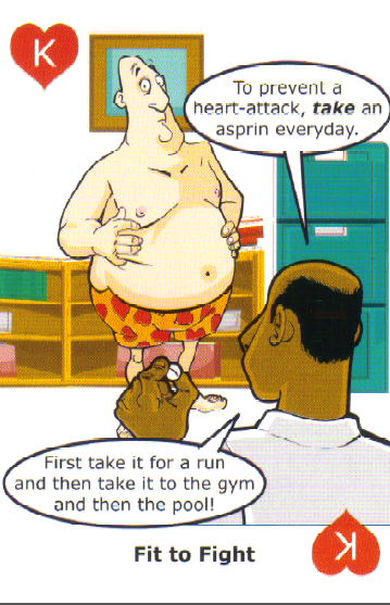 Army playing card Playing games for better health