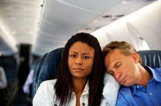 Stock Photo Couple on flight